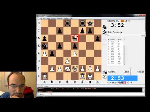 5 minute chess #329: IM Greg Shahade vs GM Danyyil Dvirnyy