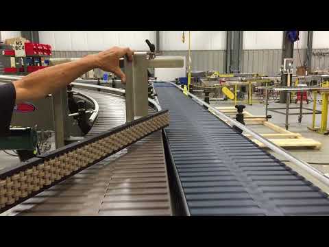 Product Settling (Vibrating) Conveyor with Incline and Divert by Multi-Conveyor