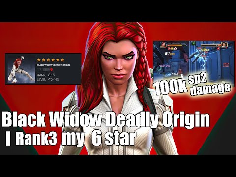I rank 3 my 6 star Black Widow Deadly Origin | Damage Testing
