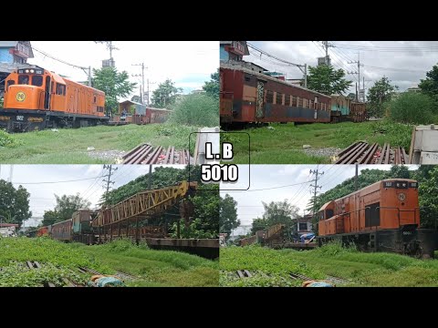 PNRs "Bicol Maintenance Train" MC-333 and Nippon Sharyo Crane returns to Manila