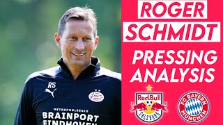 Roger Schmidt - Pressing Analysis (Red Bull Salzburg)