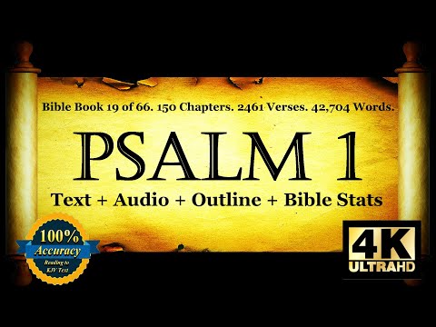 The Book of Psalms | Psalm 1 | Bible Book #19 | The Holy Bible KJV Read Along Audio/Video/Text