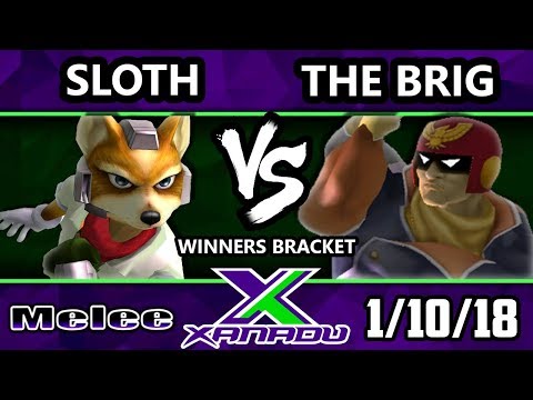 S@X 236 Melee - Sloth (Fox) Vs. The Brig (Captain Falcon) - Smash Melee Winners Bracket - SSBM