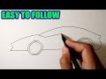 How To Draw A Sports Car EASY TO FOLLOW