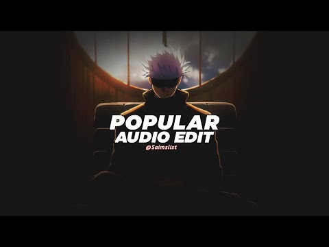 popular - the weeknd, madonna ft playboi carti [edit audio]