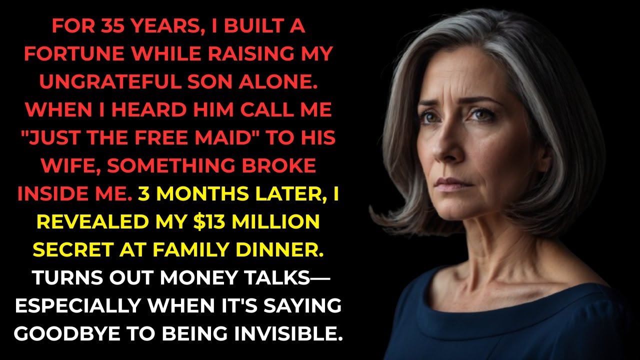 My Son Said I Was Just His Maid—Then I Revealed My $13M Fortune at Family Dinner