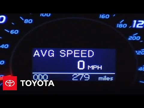 2007 - 2009 Camry How-To: Speedometer Multi-Information Display | Toyota