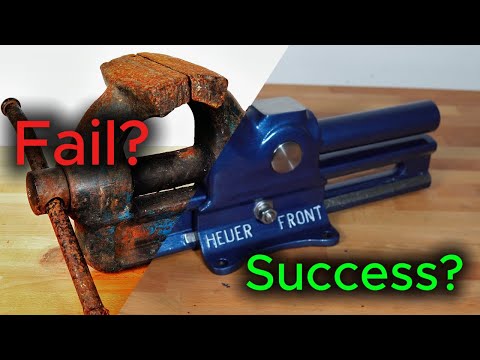 Old German Heuer Vise Restoration – From Rust to Reborn