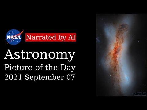 APOD: 2021-09-07 - NGC 520: Colliding Galaxies from Hubble (Narrated by Amy)