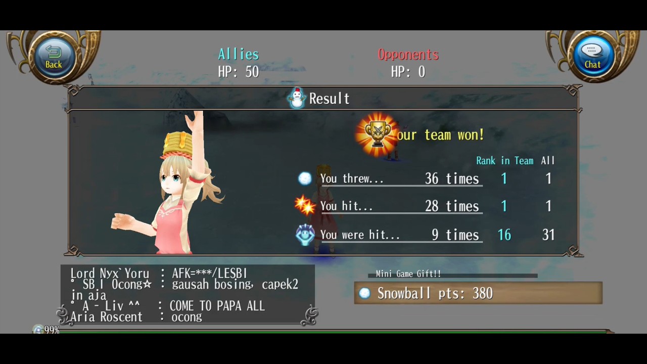 Toram Online - Owl Cafe Snowball Event