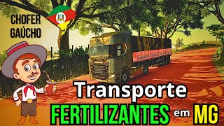 Transportando Fertilizantes de Pains até Fazenda Serena Mapa Minas Gerais   Euro Truck v  1 55