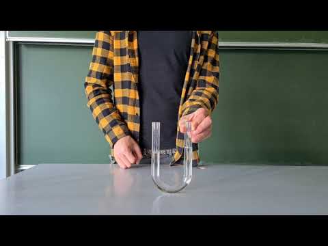 Mechanische Schwingungen - harmonische Schwingung - U Rohr Schwingung