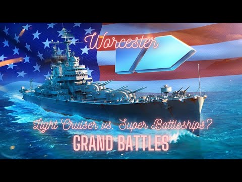 World of Warships - Worcester: Light Cruiser vs. Super Battleships?
