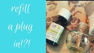 HOW TO REFILL A PLUG IN WITH ESSENTIAL OILS!