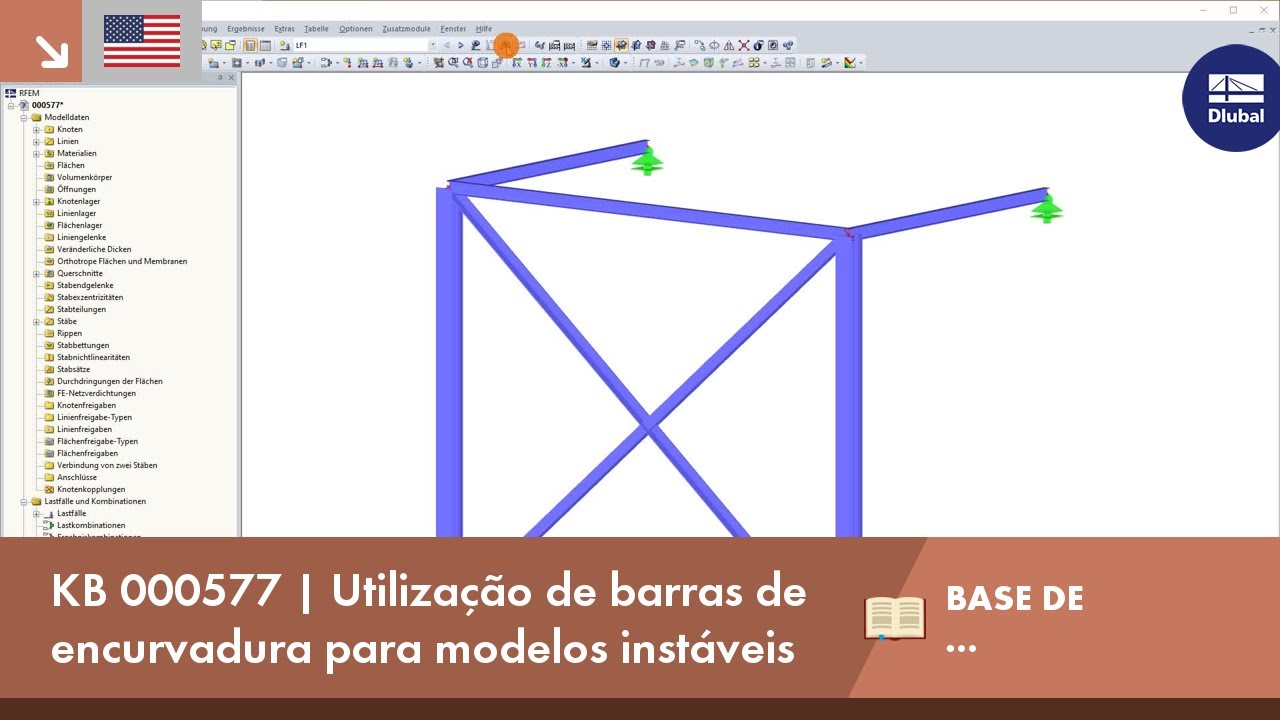 KB 000577 | Utilização de barras de encurvadura para modelos instáveis