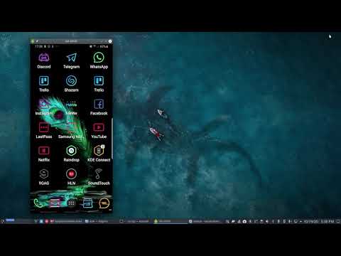ArcoLinux : 1658 Plasma - kde connect and your android smartphone