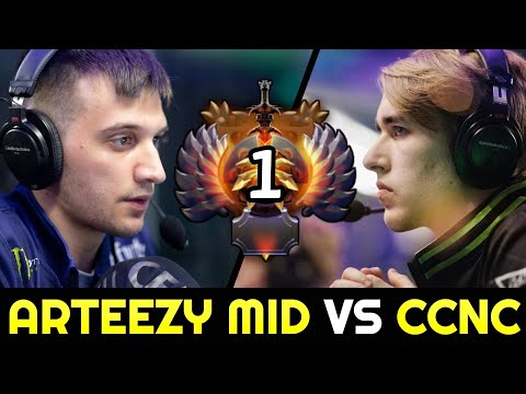 ARTEEZY vs CCNC Top 1 MMR Battle — Mid Legion Commander vs Leshrac 7.27 Dota 2