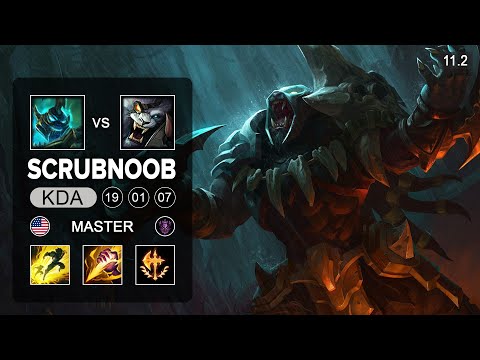 ScrubNoob Rengar Jungle vs Hecarim - NA Master Patch 11.2