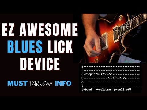 EZ Awesome Blues Lick Device - must know guitar info - with TABS