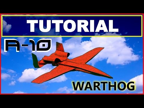 Origami Airplanes - Tutorial of the A-10 
