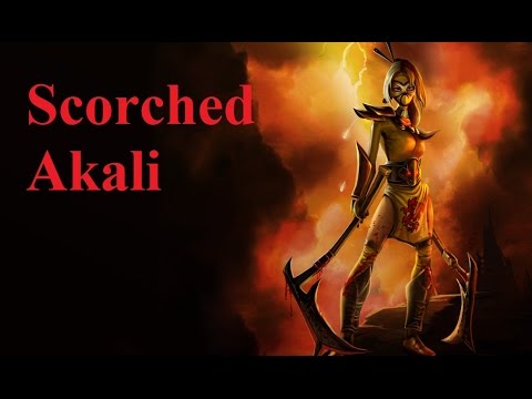 Scorched Akali Custom Skin
