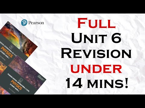 Must-Know Physics Unit 6 Concepts - Edexcel IAL WPH16