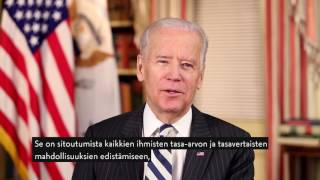 Yhdysvaltain onnittelut Suomen kansalle Suomen 100-vuotisen itsenäisyyden johdosta