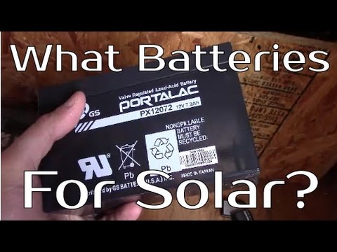 What type of batteries to use for solar panels