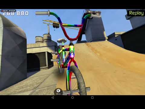 Touch grind Bmx skyline 2 million score (rainbow chrome Bmx)