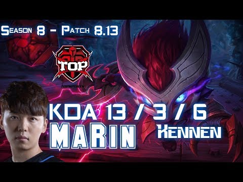 TOP MaRin KENNEN vs GANGPLANK Top - Patch 8.13 KR Ranked