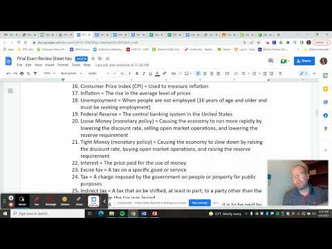 Econ. Final Exam Review