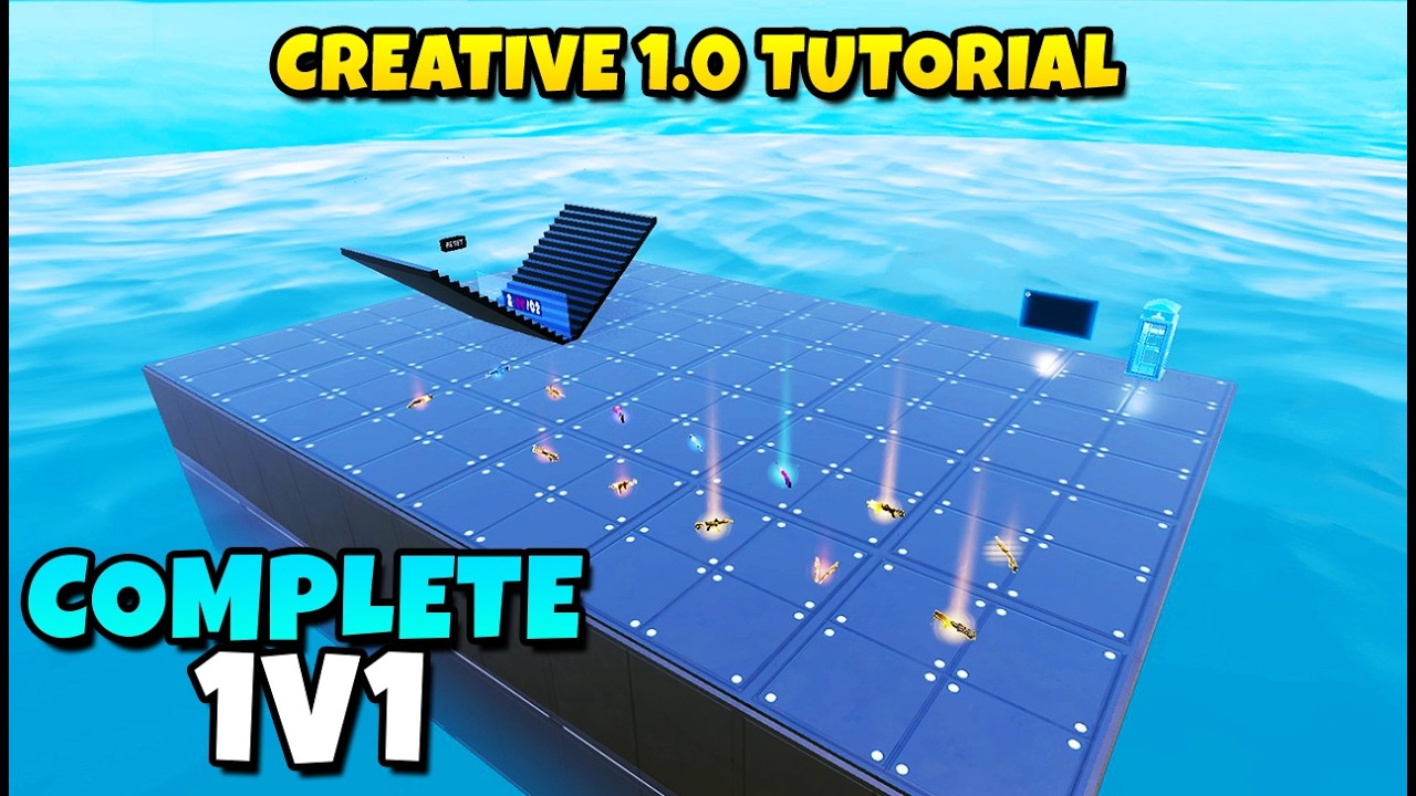 How to Build COMPLETE 1V1 Build Fights Map | Fortnite Creative Detailed Tutorial