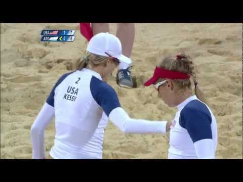 Women's Beach Volleyball Preliminary Round - USA v ARG | London 2012 Olympics