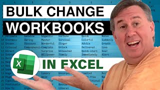 Excel - How to Bulk Change Excel Sheet Names to Match File Names | Excel Tutorial - Episode 2366