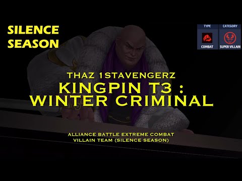 [New ABX] Kingpin T3 : Winter Criminal - Combat Villain team 9.9m+ (Silence  Season)
