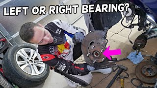 HOW TO TELL WHICH WHEEL BEARING IS BAD ON KIA OPTIMA, LEFT OR RIGHT WHEEL BEARING