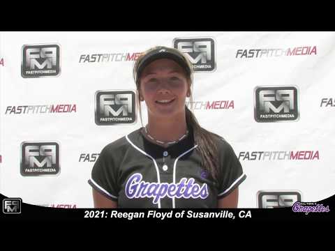 2021 Reegan Floyd Slapper, Shortstop & Pitcher Softball Skills Video - Grapettes 18 Gold