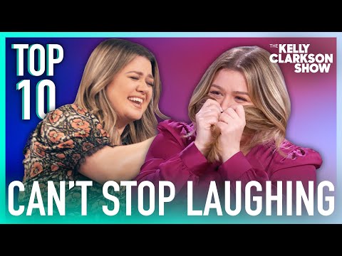 Top 10 Moments Kelly Clarkson Can't Stop Laughing ft. Sandra Bullock, Zendaya, More
