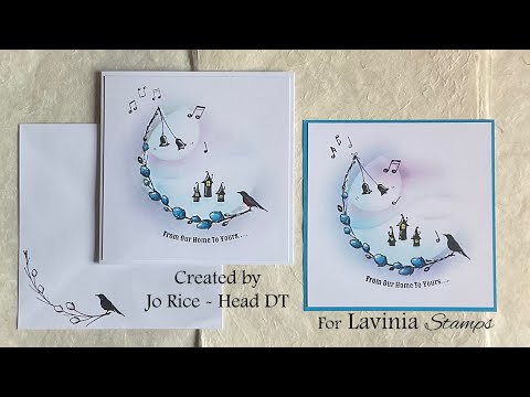 Small Pixie Houses at Christmas by Jo Rice #laviniastamps #cardmaking