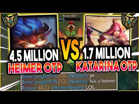 4.5 MILLION HEIMERDINGER VS A 1.7 MILLION KATARINA! WHO HAS BIGGER BURST!? - League of Legends