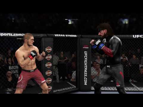 Khabib vs. Big Boss (EA Sports UFC 3) - Crazy UFC 👊🤪