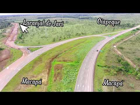 Entroncamento da BR 156 com a BR 210.