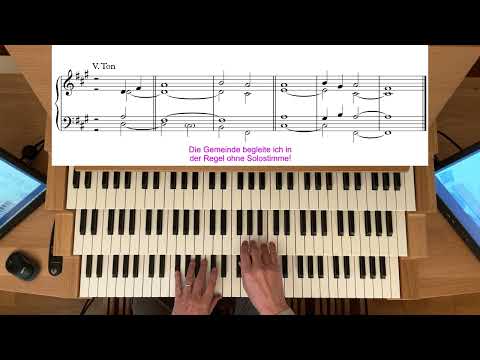 Orgelspiel im Gottesdienst - Harmonisierung der Psalmtöne im Gotteslob