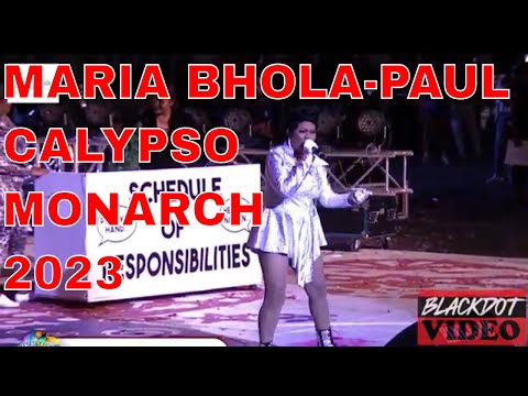 Maria Bhola-Paul People Man 2023 Dimanche Gras show - Calypso Finals Trinidad Carnival 2023