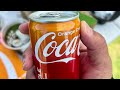 Coca Cola Orange Cream Soda Mini Can Tasting Review 90 Calories 24g Sugar 20mg Sodium Carb 24g
