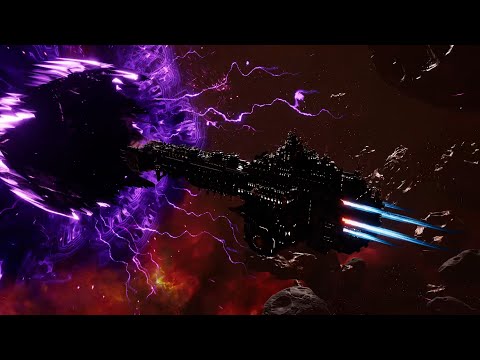 Space Wolves vs Chaos - Skalgrim Mod - Massive Battle - Battlefleet Gothic Armada 2