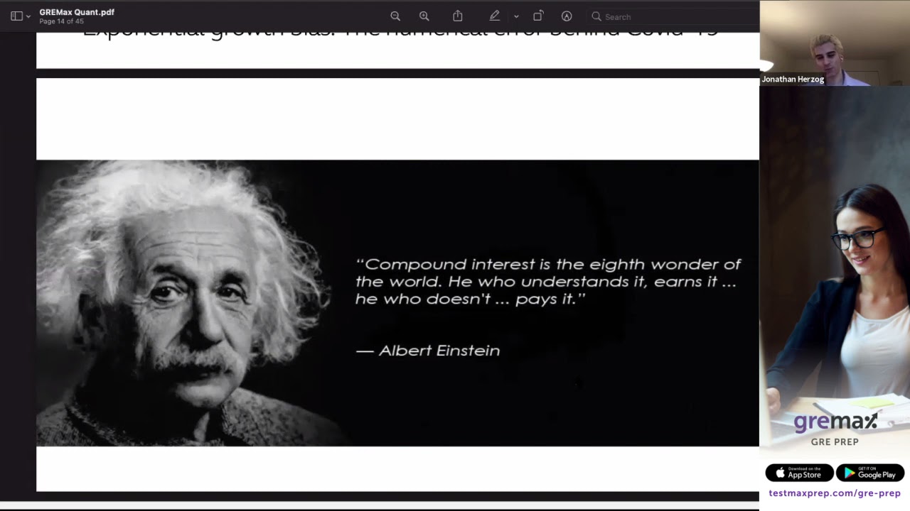 Quantitative Reasoning Webinar with Jonathan & Daniella - GREMax GRE Prep