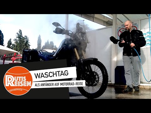 Als Anfänger auf Motorrad-Reise - Waschtag (Folge 16)