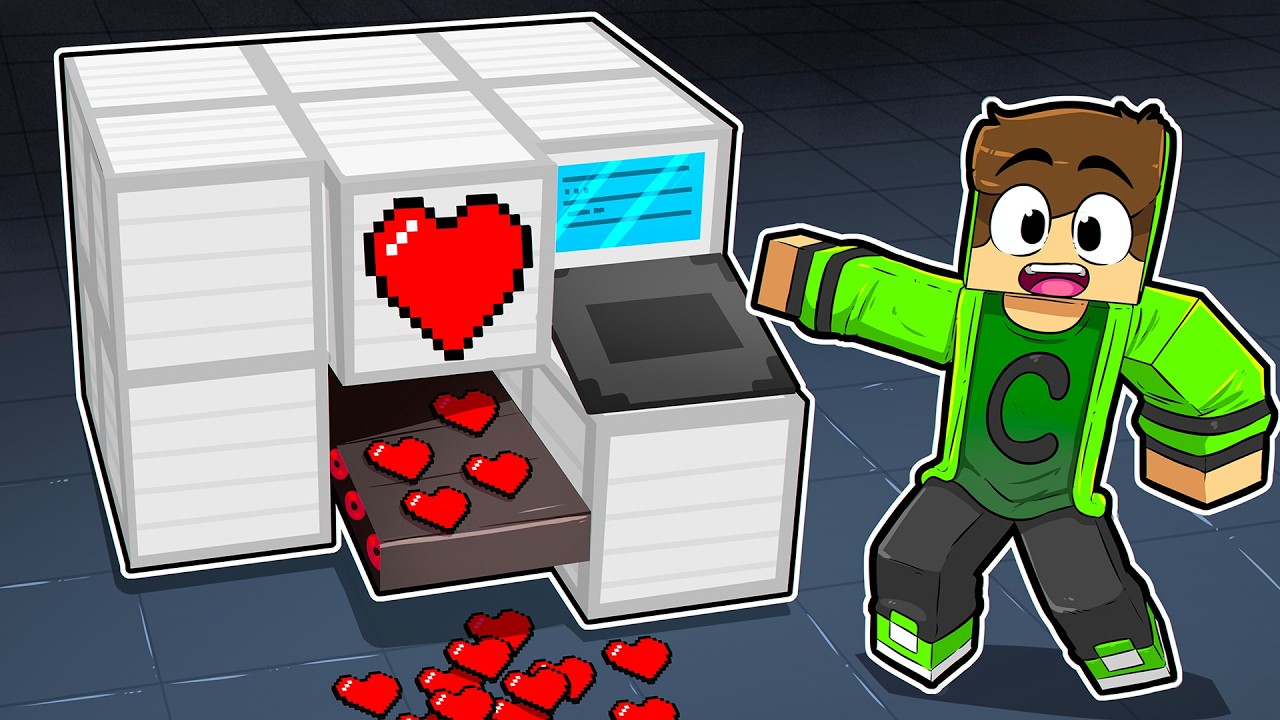 Construi uma FÁBRICA de CORAÇÕES no Minecraft!