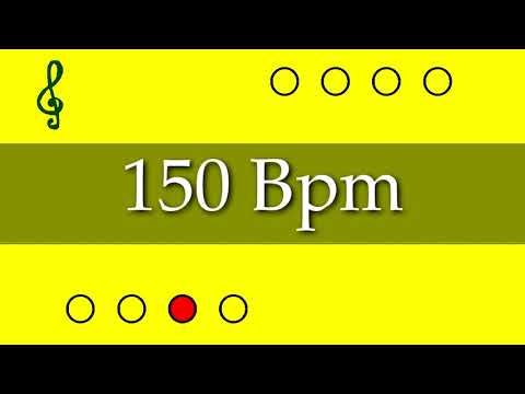 Visual Metronome - Click Track - 150 Bpm (4/4) - EasyMusic